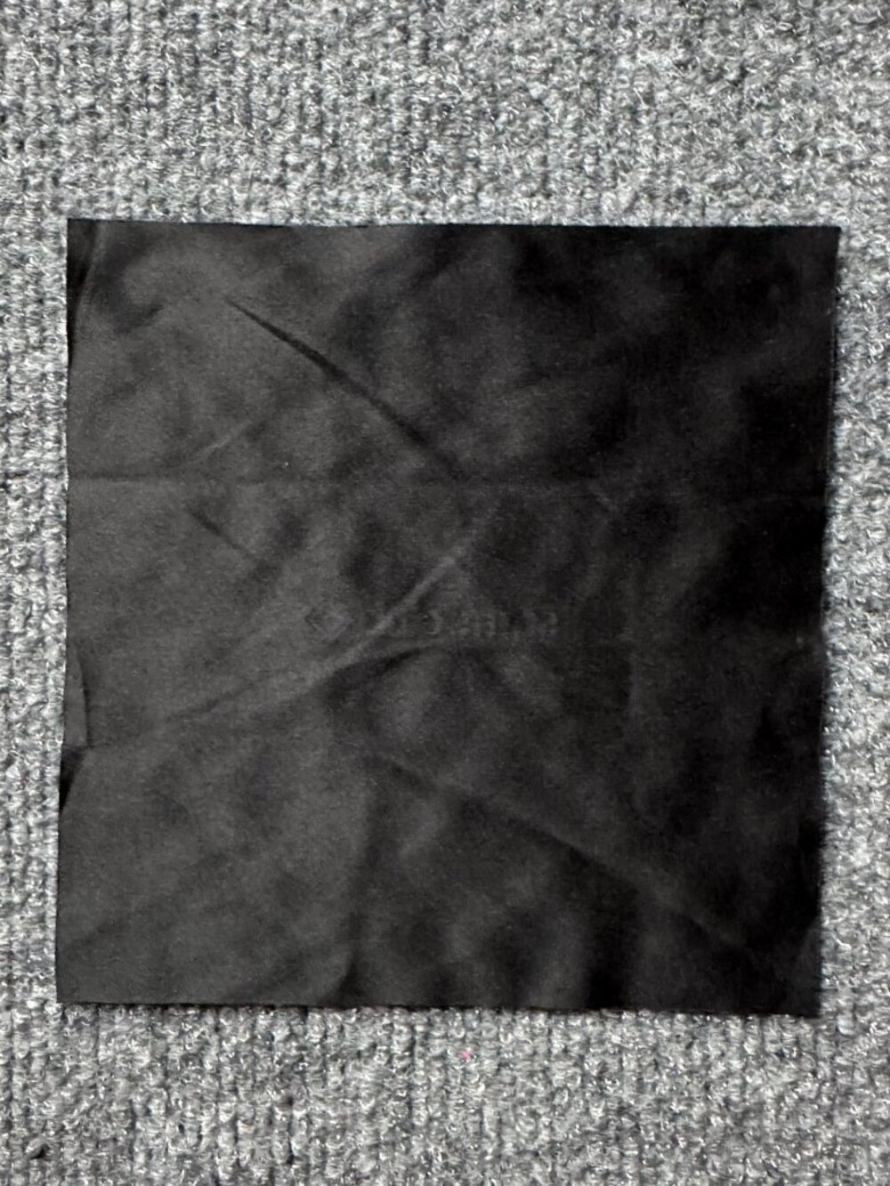 Sam's Club Black Microfiber Cleaning Cloth 6x6 Glasses Screen Cleaner DAMAGED